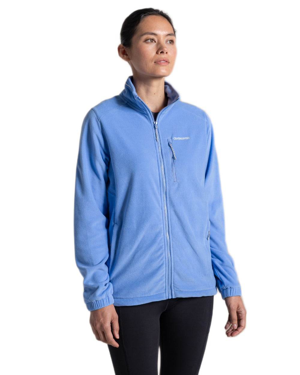 Vinca Blue Coloured Craghoppers Womens Miska Plus II Jacket on white background 