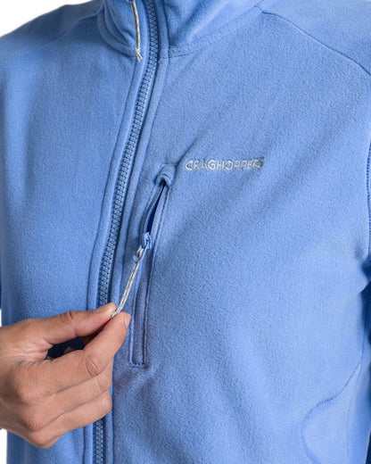 Vinca Blue Coloured Craghoppers Womens Miska Plus II Jacket on white background 