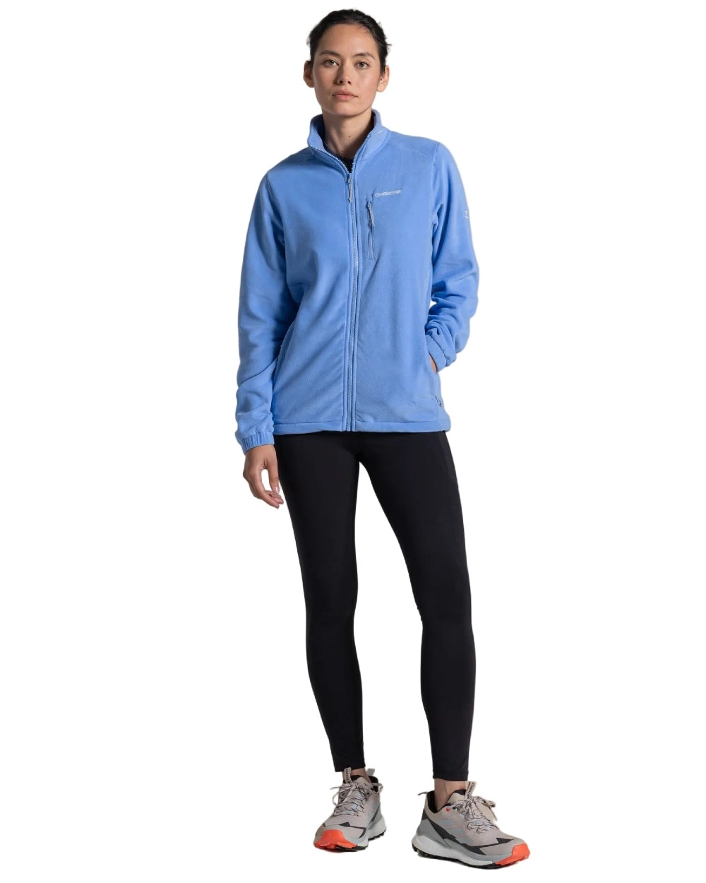Vinca Blue Coloured Craghoppers Womens Miska Plus II Jacket on white background 