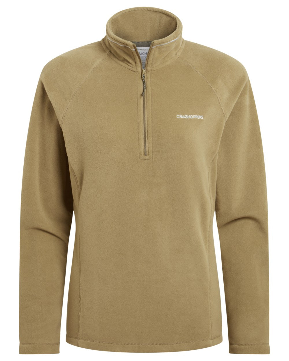 Cardamon coloured Craghoppers Womens Miska VI Half-Zip Fleece on white background 