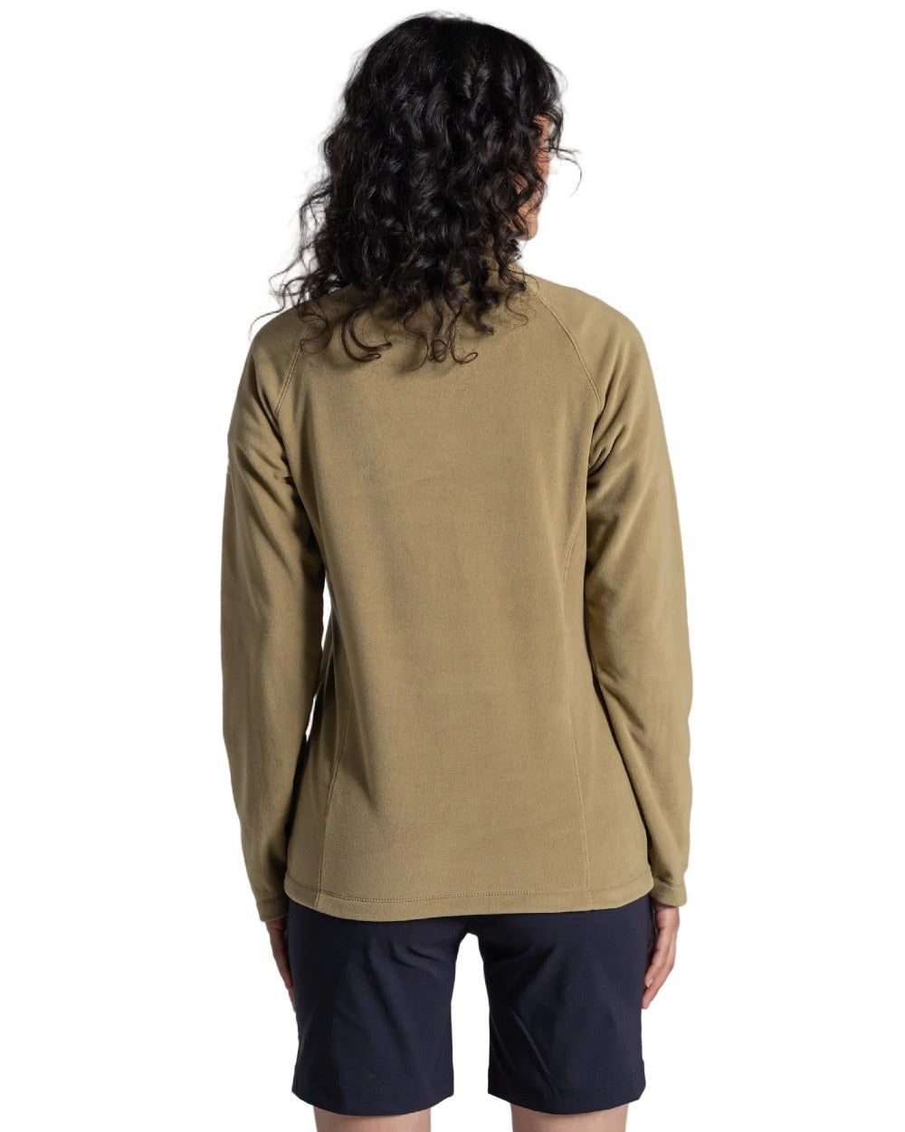 Cardamon coloured Craghoppers Womens Miska VI Half-Zip Fleece on white background 