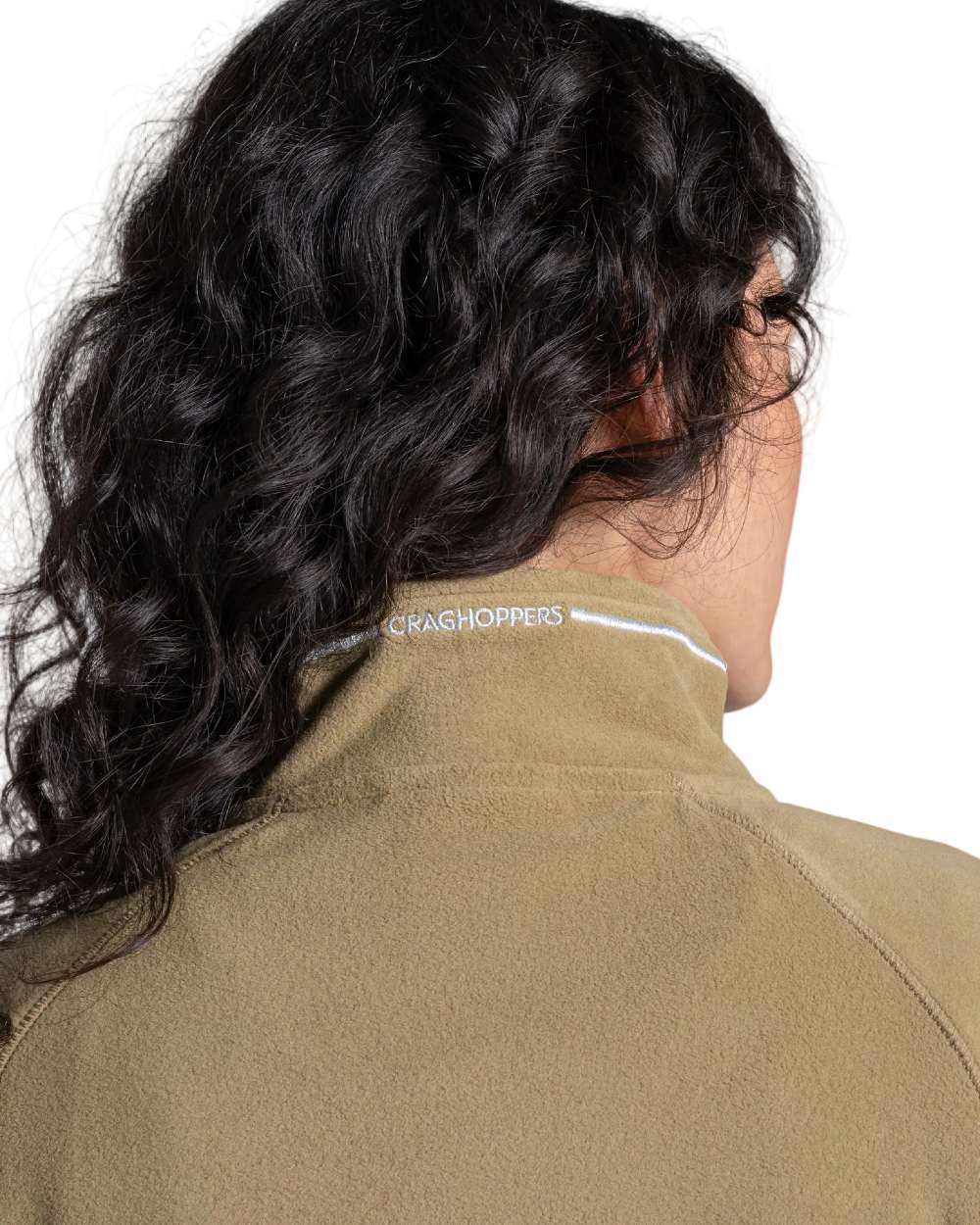 Cardamon coloured Craghoppers Womens Miska VI Half-Zip Fleece on white background 