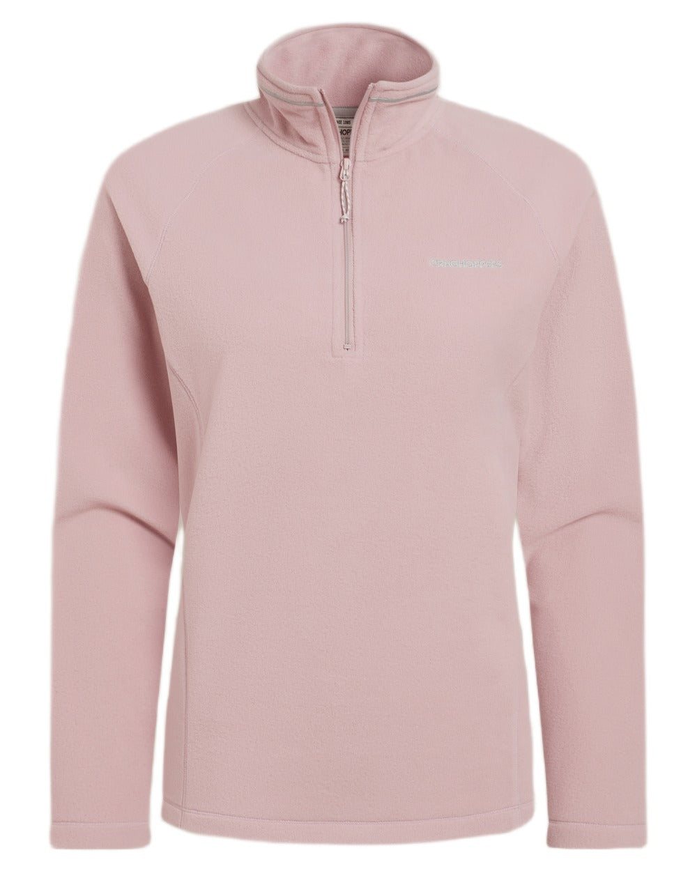 Mauve coloured Craghoppers Womens Miska VI Half-Zip Fleece on white background 