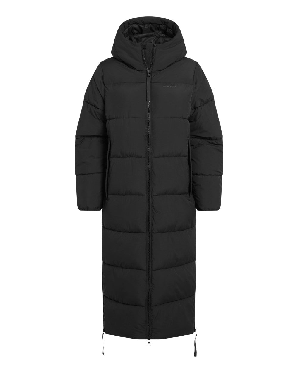 Black coloured Craghoppers Womens Narlia II Hooded Jacket on white background 