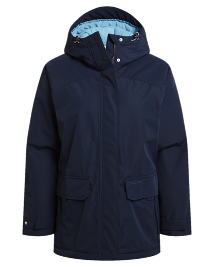 Blue Navy Coloured Craghoppers Womens National Trust Bayberry Insulating Jacket on white background 