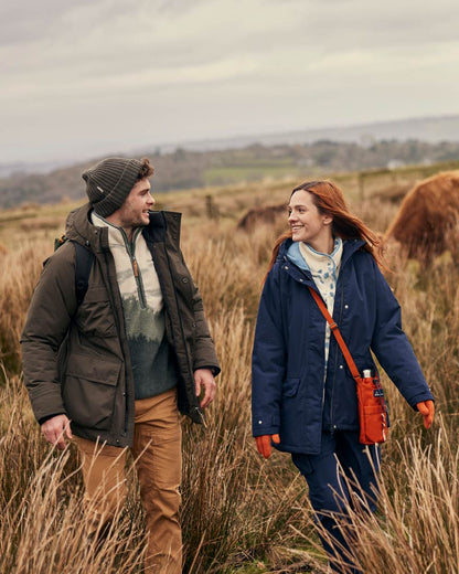 Blue Navy Coloured Craghoppers Womens National Trust Bayberry Insulating Jacket on outdoor background 