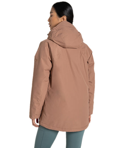 Umber Coloured Craghoppers Womens National Trust Bayberry Insulating Jacket on white background 
