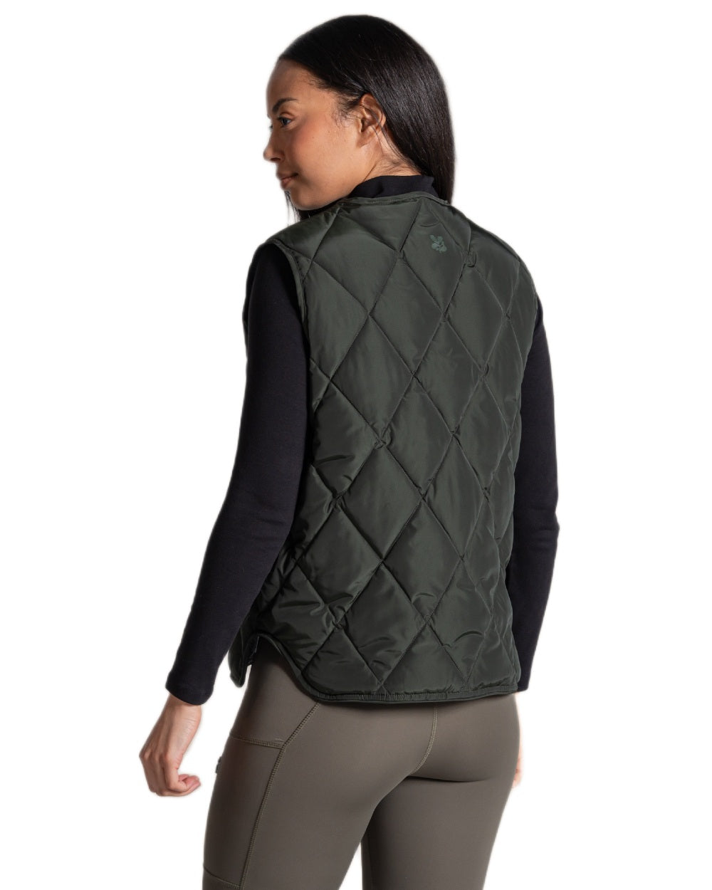 Verdant coloured Craghoppers Womens National Trust Borage Vest on white background 