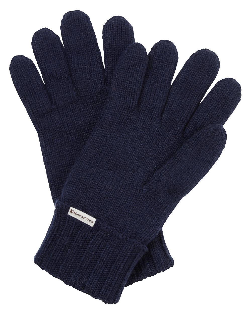Blue Navy Coloured Craghoppers Womens National Trust Guelder Gloves on white background 