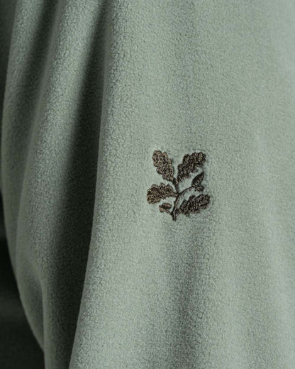 Sage coloured Craghoppers Womens National Trust Miska Half Zip Top on white background 