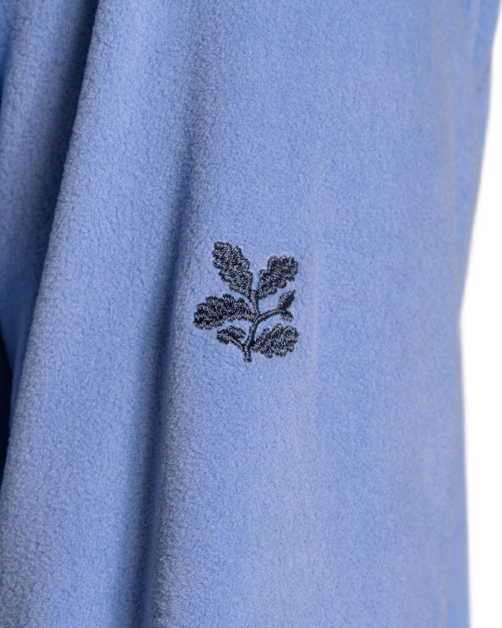 Vinca Blue coloured Craghoppers Womens National Trust Miska Half Zip Top on white background 