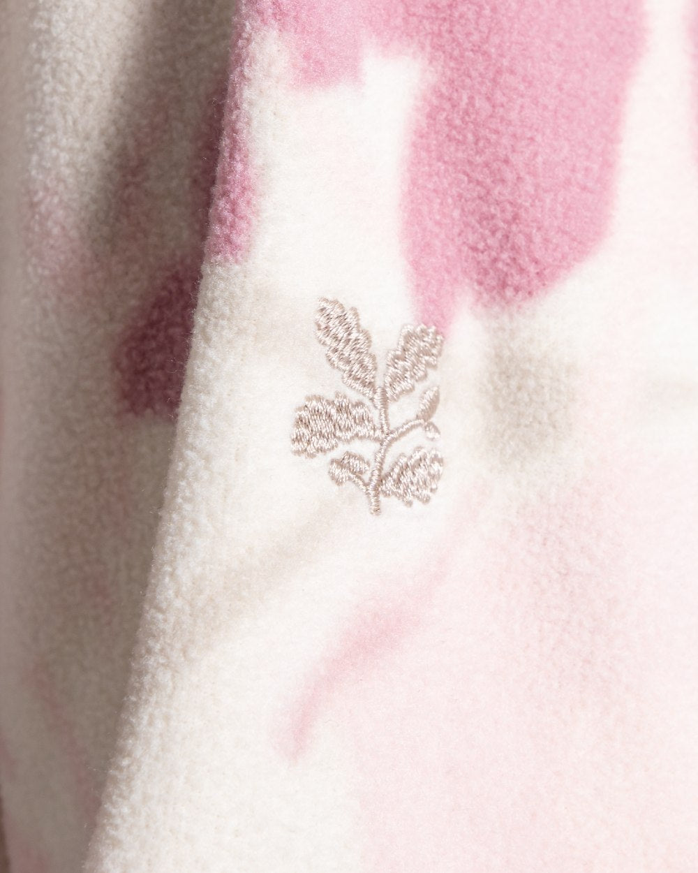 Mauve coloured Craghoppers Womens National Trust Reedmace Half Zip Fleece Top on white background 