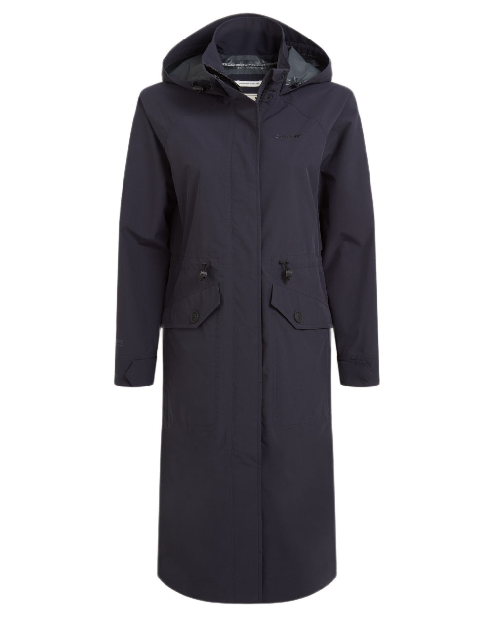 Dark Sapphire coloured Craghoppers Womens National Trust Saxifrage Jacket on white background 