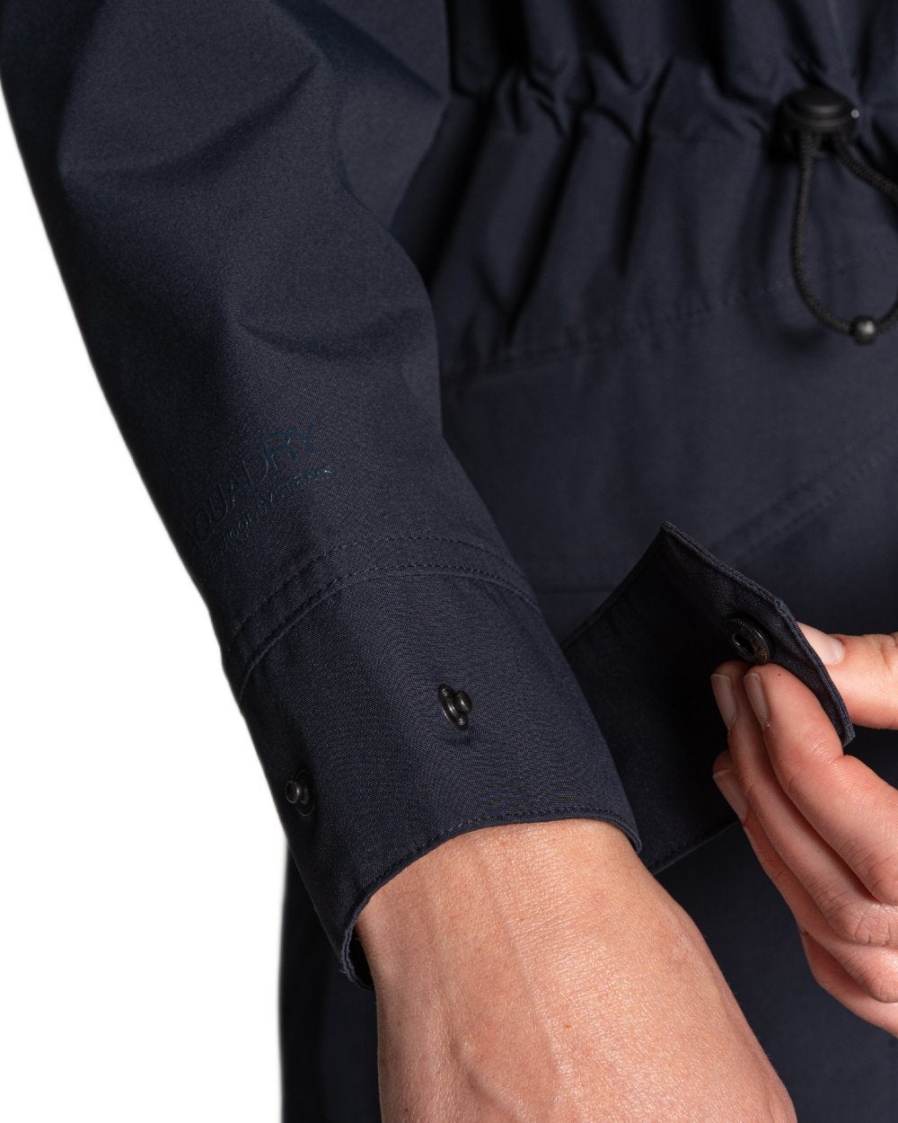 Dark Sapphire coloured Craghoppers Womens National Trust Saxifrage Jacket on white background 