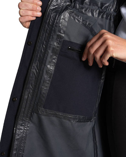 Dark Sapphire coloured Craghoppers Womens National Trust Saxifrage Jacket on white background 