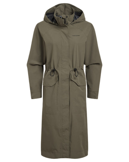 Wild Olive coloured Craghoppers Womens National Trust Saxifrage Jacket on white background 