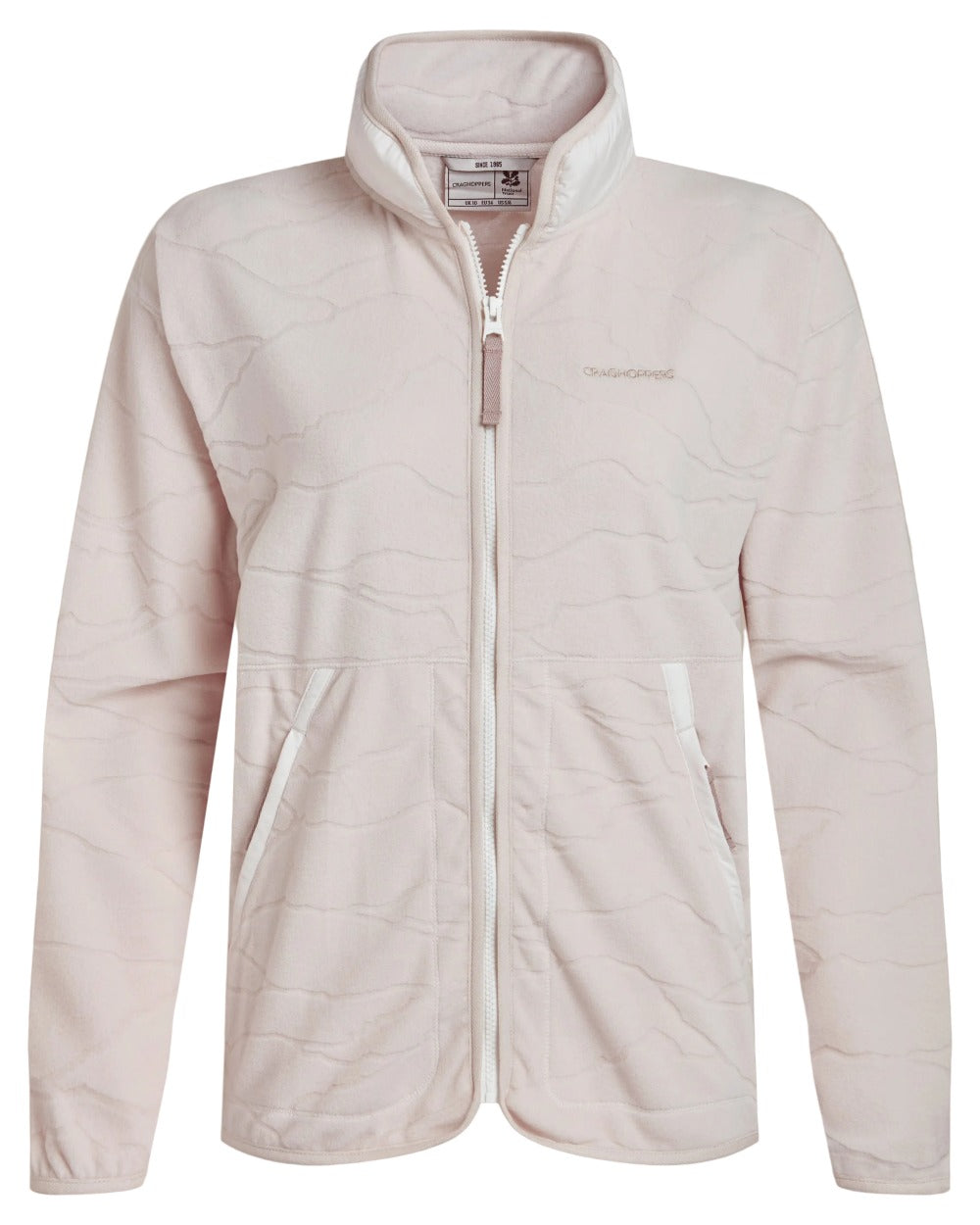 Ecru coloured Craghoppers Womens National Trust Wheatear Jacket on white background 