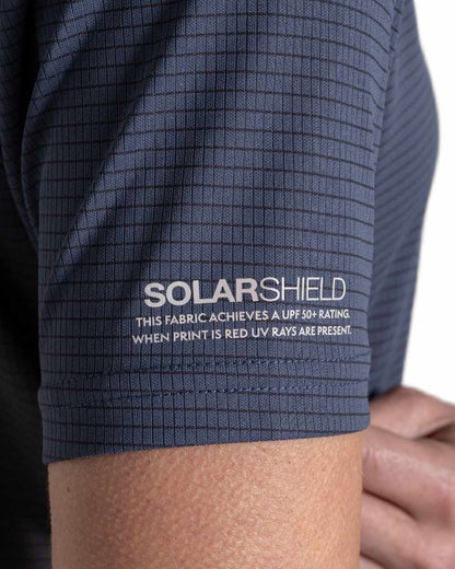 Anthracite coloured Craghoppers Womens NosiLIfe SolarShield+ Short Sleeved T-Shirt on white background 