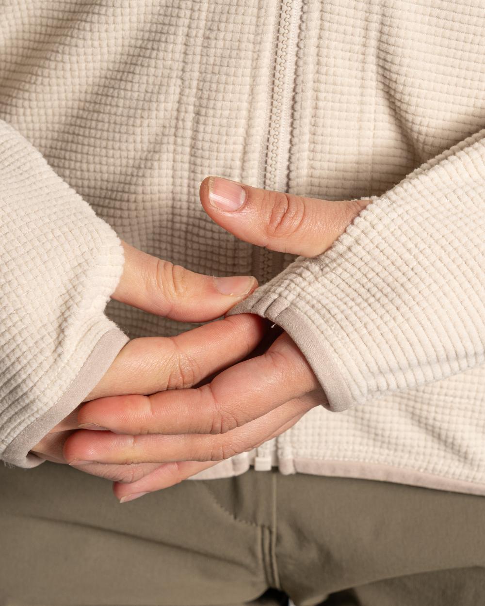 Oyster coloured Craghoppers Womens NosiLife Anya II Jacket on white background 