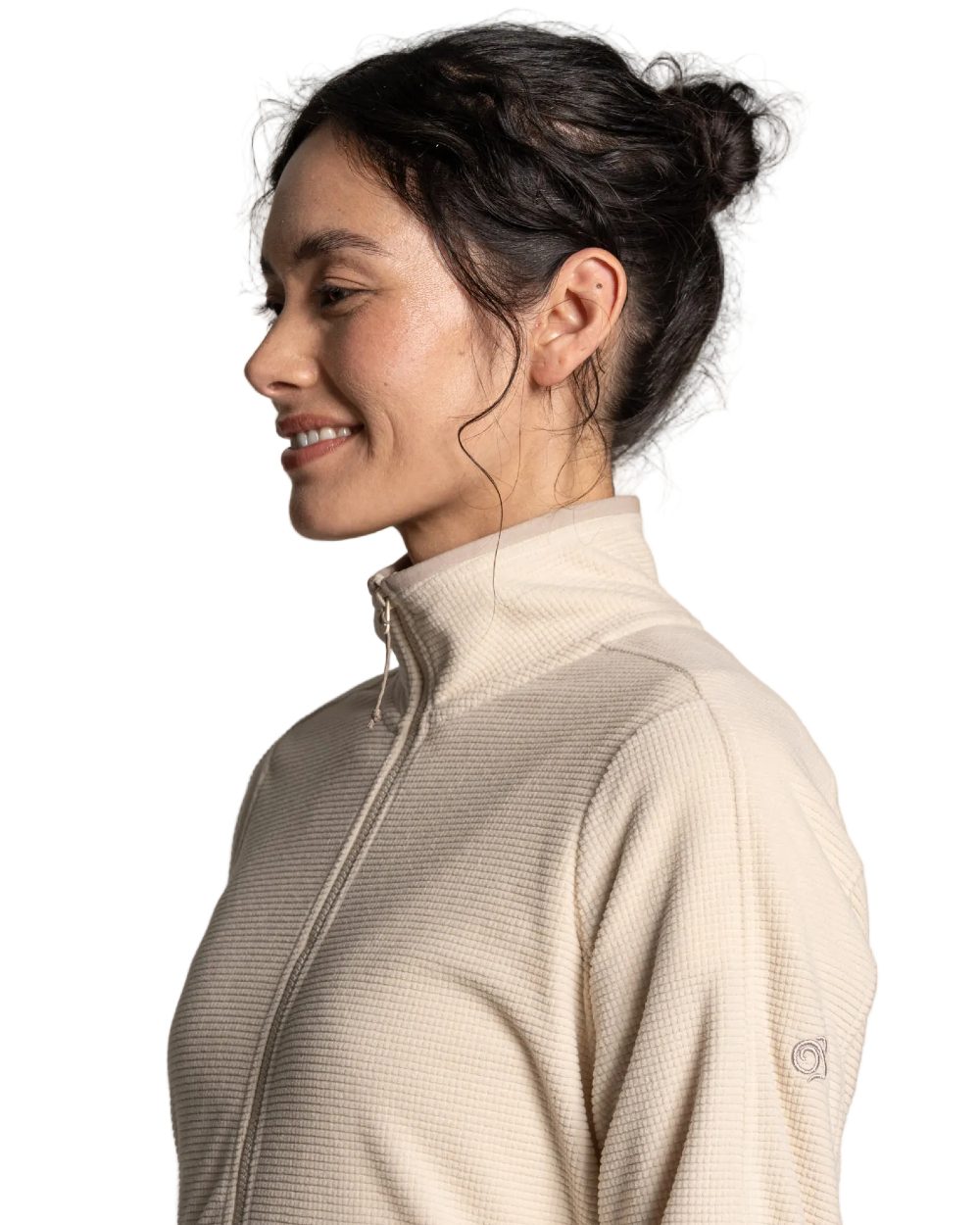 Oyster coloured Craghoppers Womens NosiLife Anya II Jacket on white background 