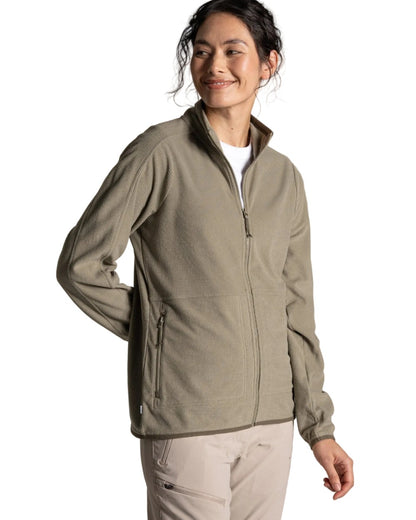 Vert coloured Craghoppers Womens NosiLife Anya II Jacket on white background 