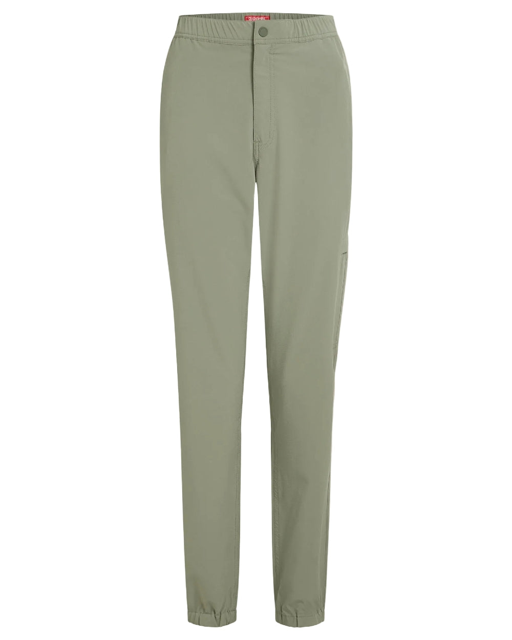 Vert coloured Craghoppers Womens NosiLife Lola Trousers on white background 