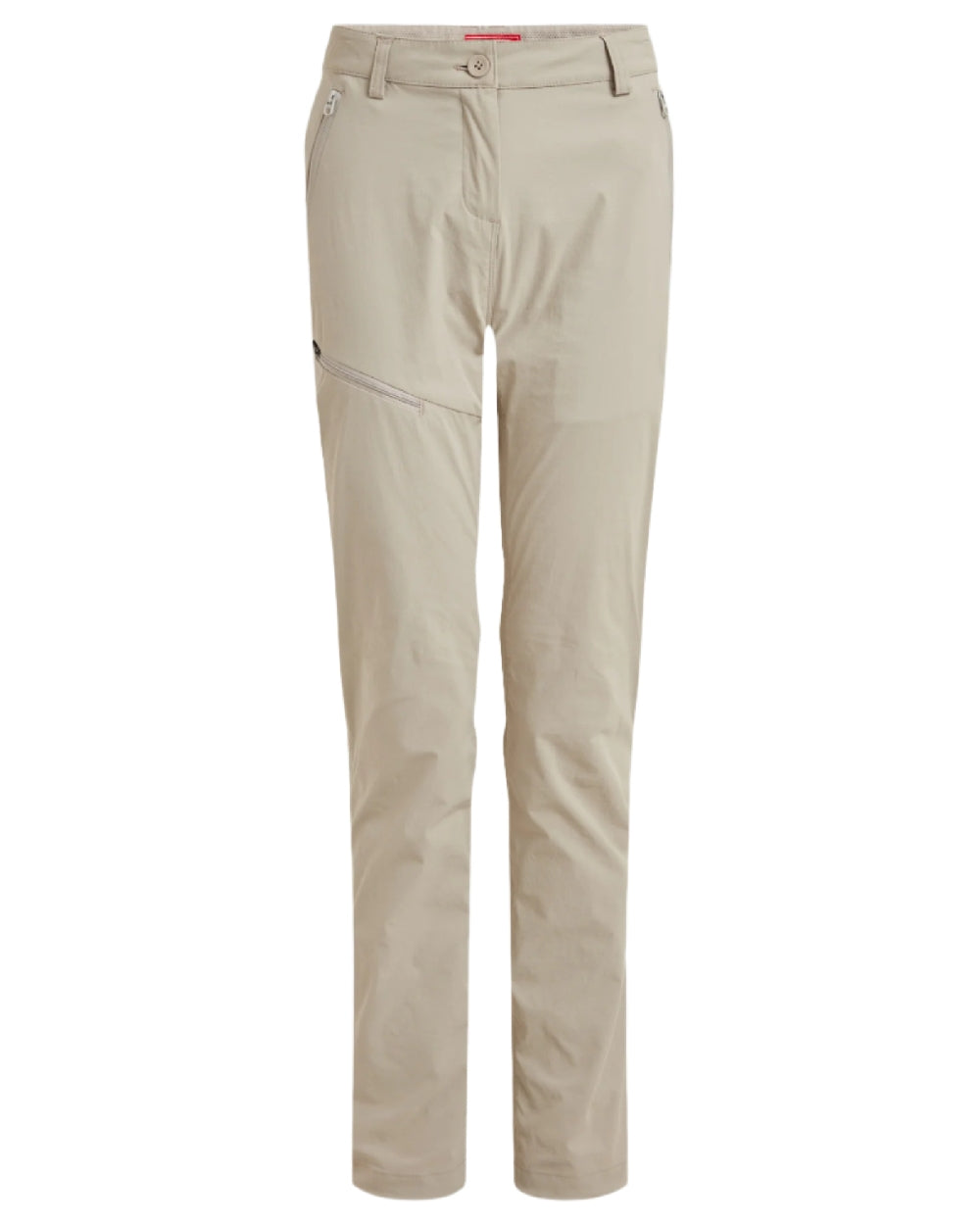 Soft Mushroom coloured Craghoppers Womens NosiLife Pro Trousers III on white background 