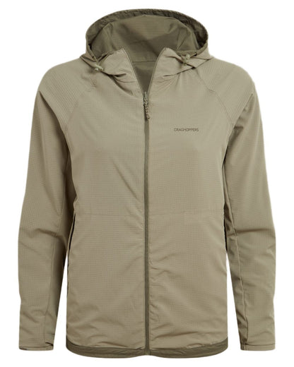 Wild Olive Vert coloured Craghoppers Womens NosiLife Rosa Reversible Jacket on white background 