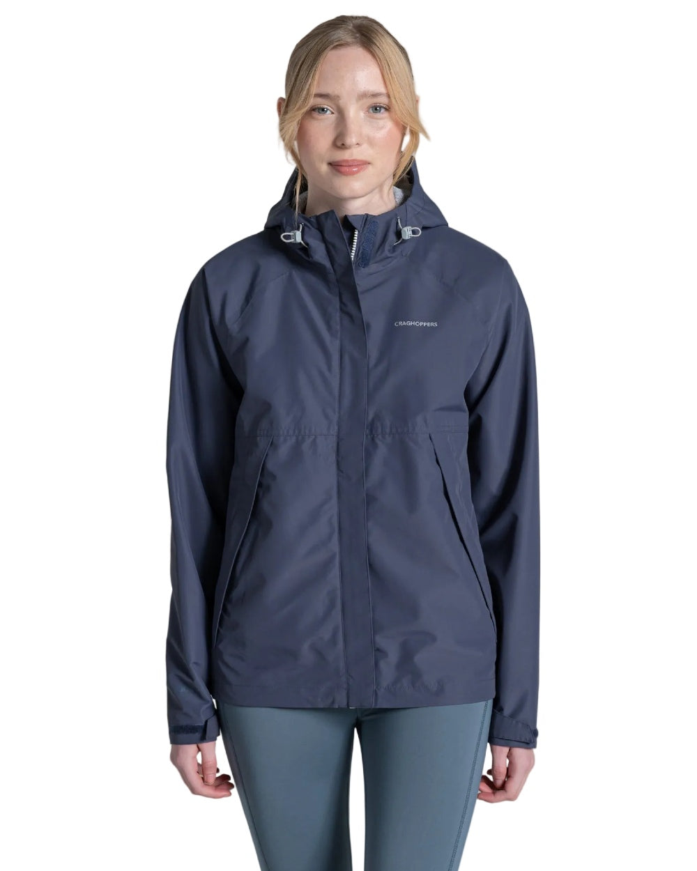 Anthracite coloured Craghoppers Womens Ossus Waterproof Jacket on white background 