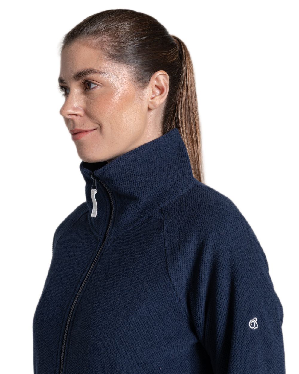 Blue Navy coloured Craghoppers Womens Raja Jacket on white background 