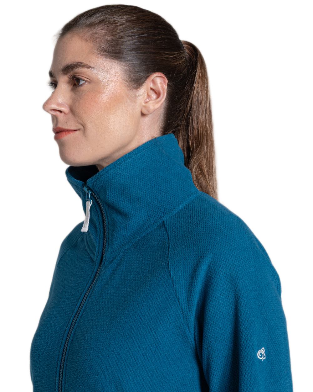 Porcelain Blue coloured Craghoppers Womens Raja Jacket on white background 