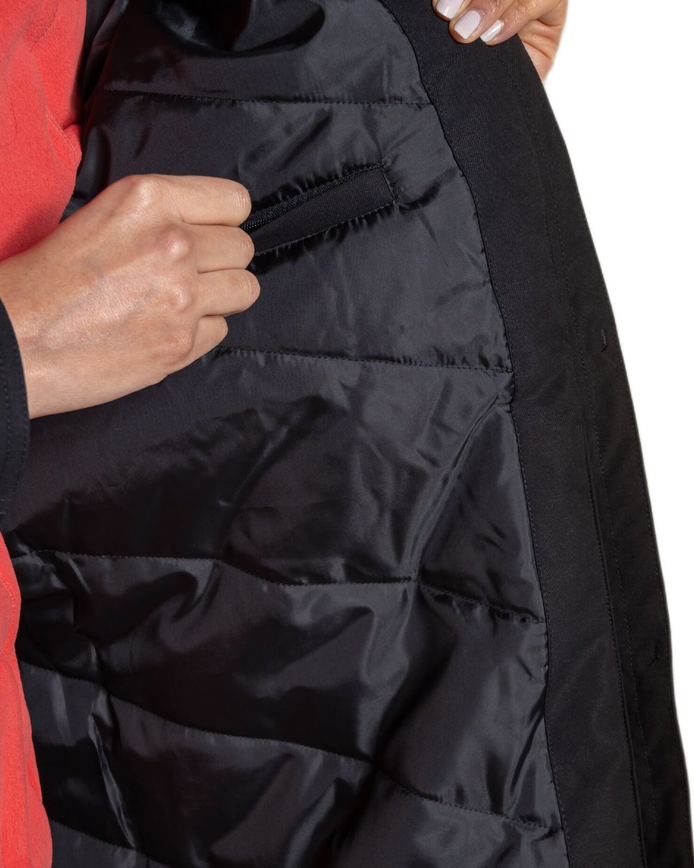 Black Coloured Craghoppers Womens Rosalind II Jacket on white background 