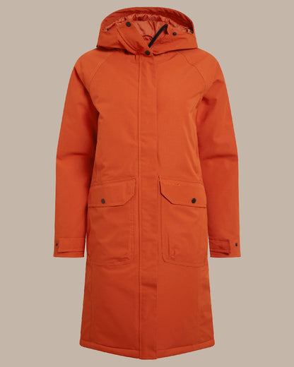 CarnelianOrg coloured Craghoppers Womens Rosalind II Jacket on beige background 