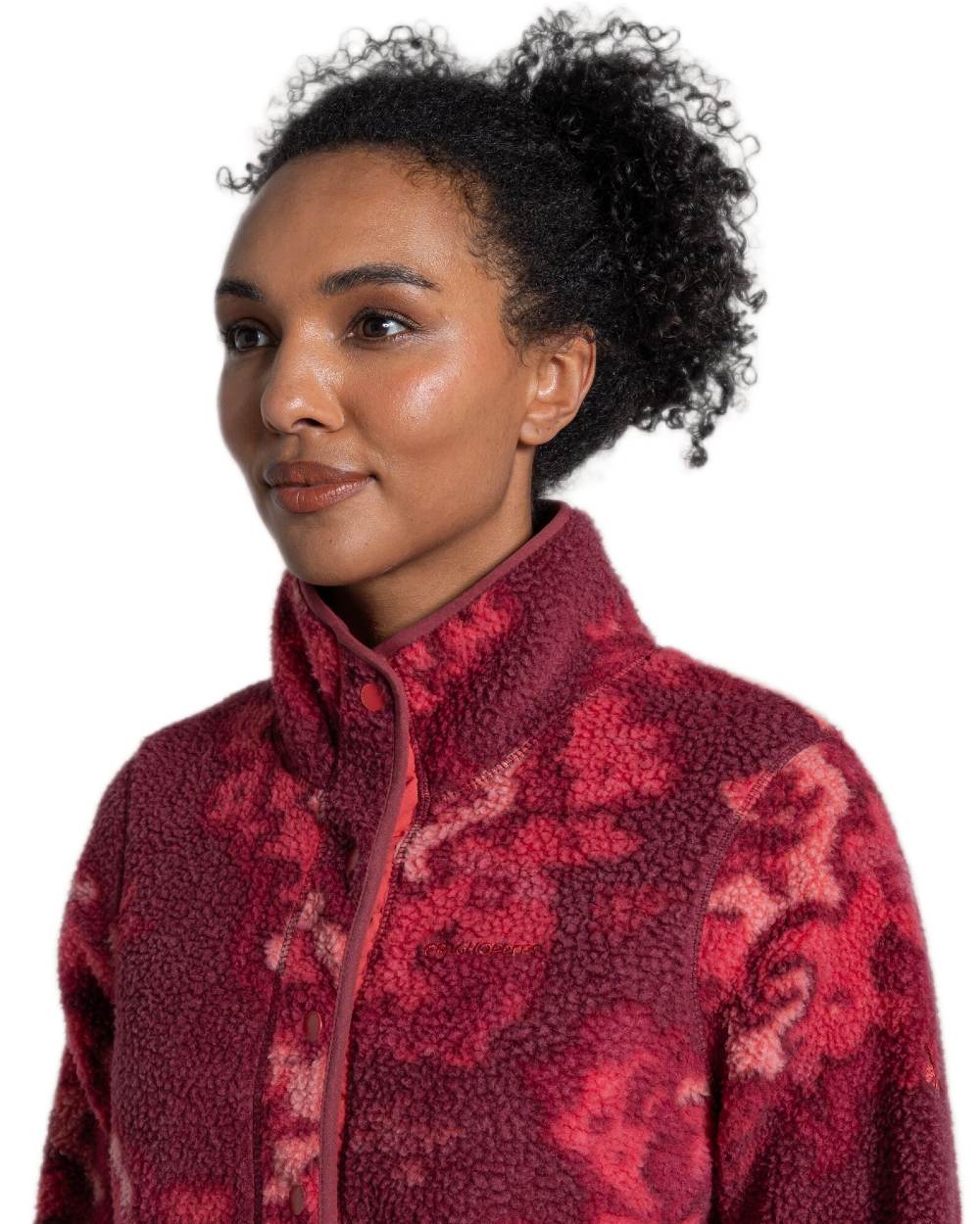 Amarylis Print Coloured Craghoppers Womens Rosemary Overhead Top on white background 