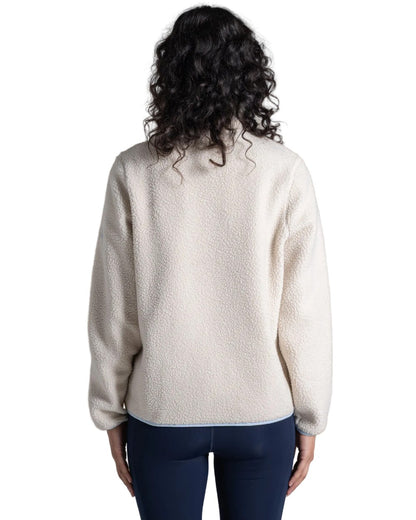 Ecru Floral Coloured Craghoppers Womens Rosemary Overhead Top on white background 