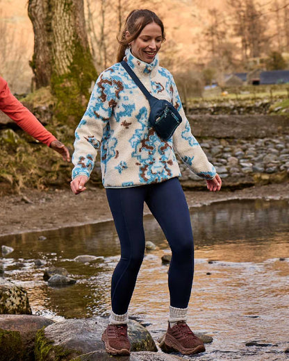 Horizon Print Coloured Craghoppers Womens Rosemary Overhead Top on forest background 