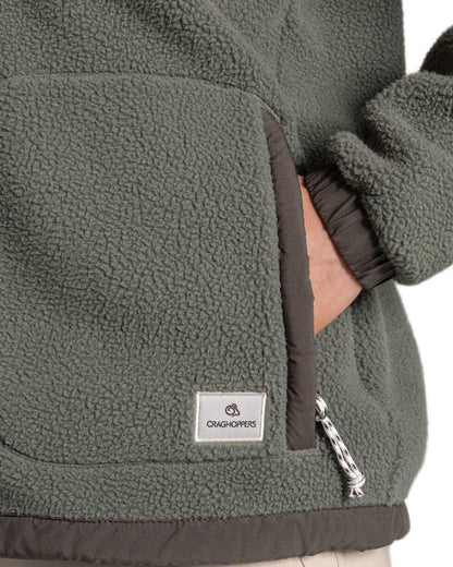 Dark Sage coloured Craghoppers Womens Sanaa Jacket on white background 