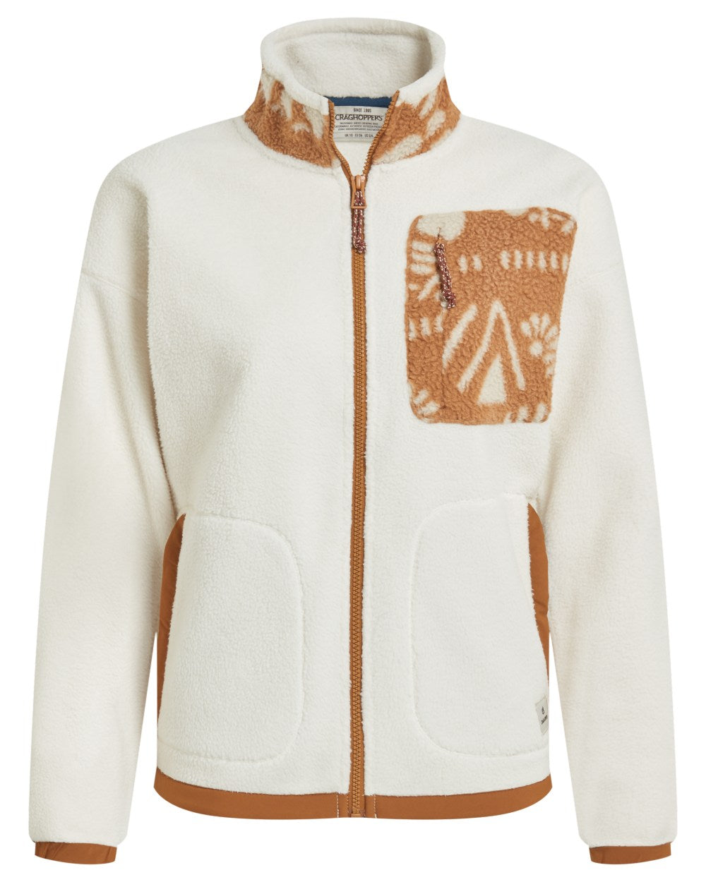 Ecru Hazel coloured Craghoppers Womens Sanaa Jacket on white background 