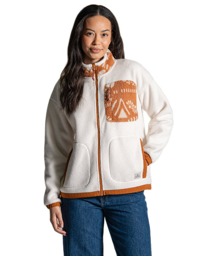Ecru Hazel coloured Craghoppers Womens Sanaa Jacket on white background 