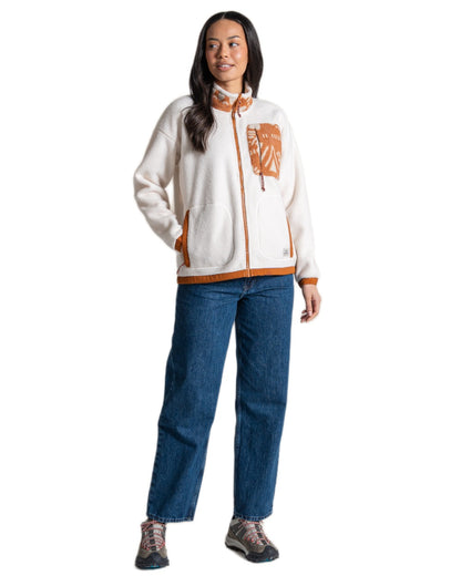 Ecru Hazel coloured Craghoppers Womens Sanaa Jacket on white background 