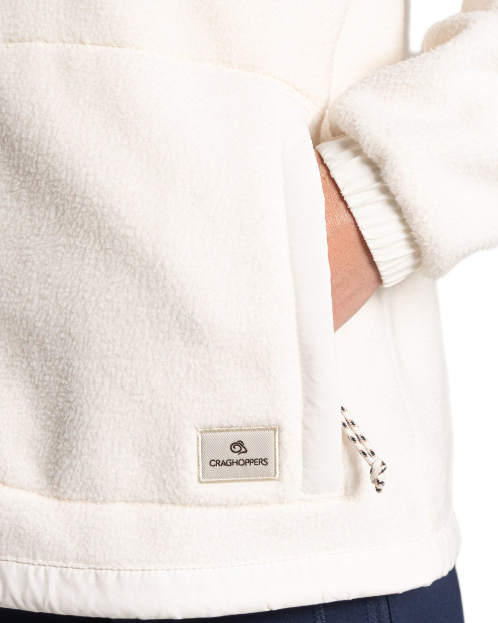 Ecru coloured Craghoppers Womens Sanaa Jacket on white background 