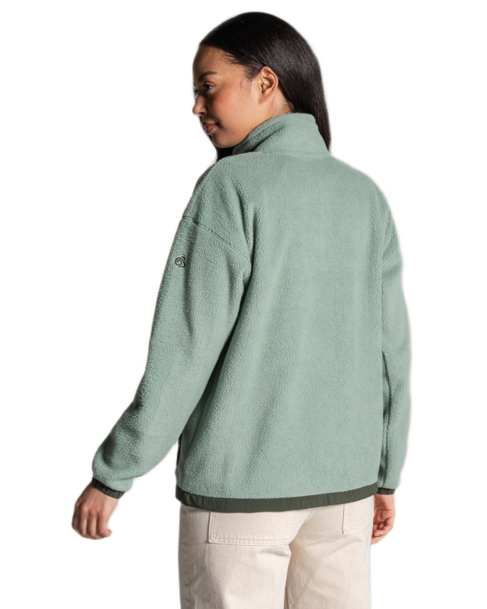Glacial Green coloured Craghoppers Womens Sanaa Jacket on white background 