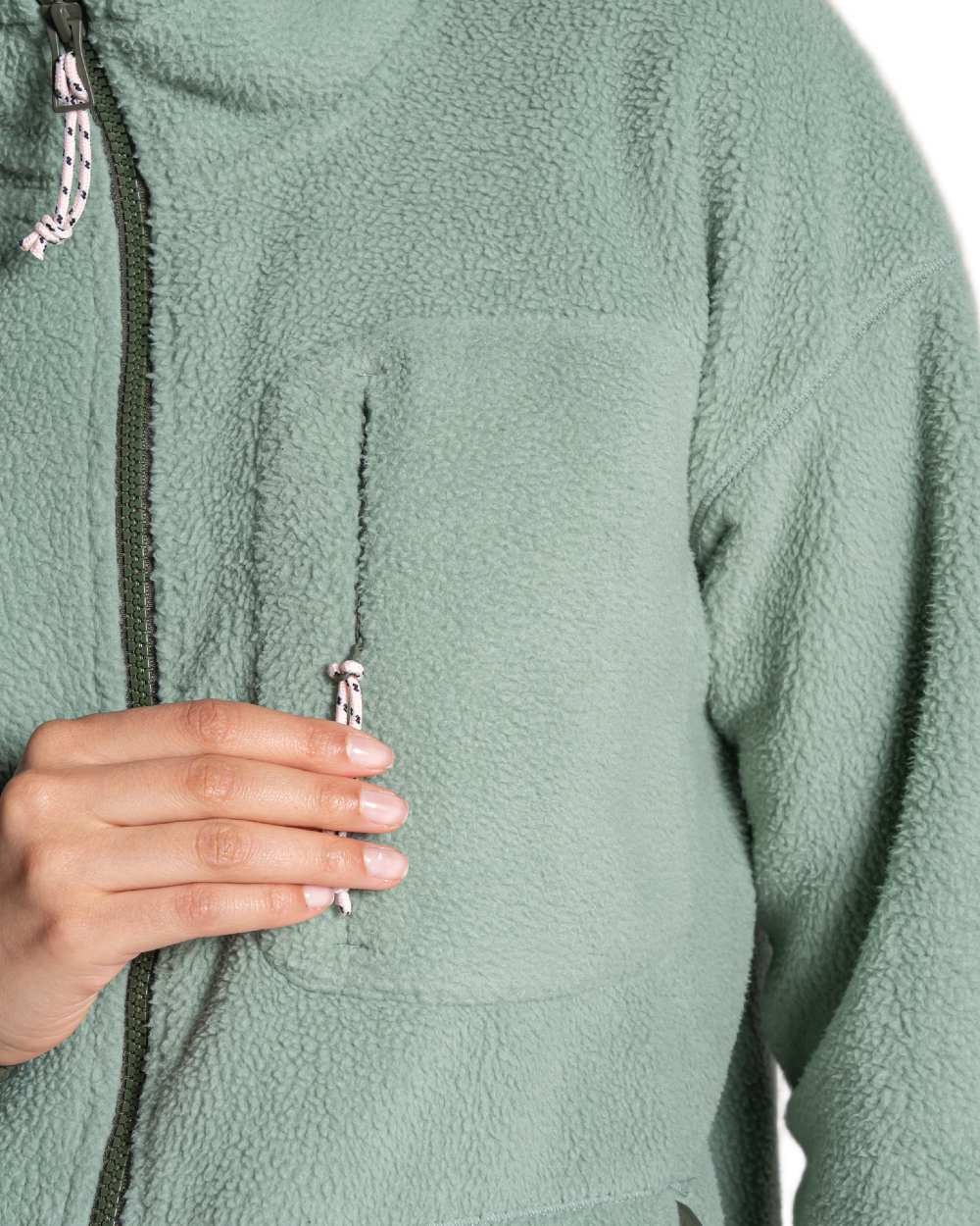 Glacial Green coloured Craghoppers Womens Sanaa Jacket on white background 