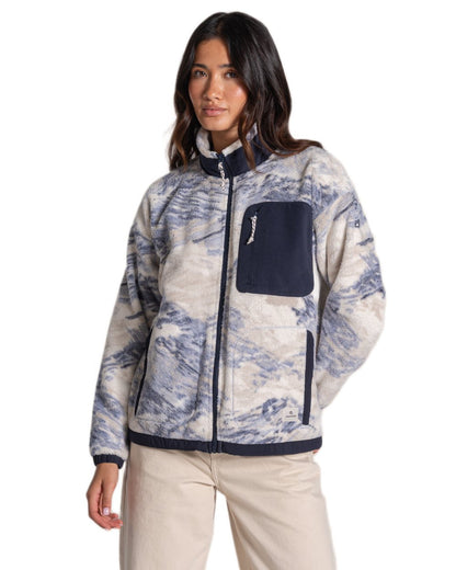 Mist Blue coloured Craghoppers Womens Sanaa Jacket on white background 