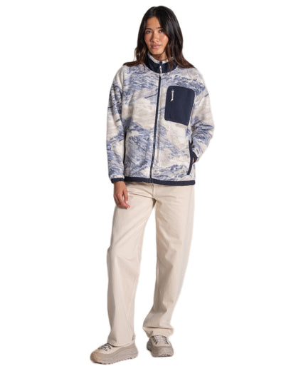 Mist Blue coloured Craghoppers Womens Sanaa Jacket on white background 