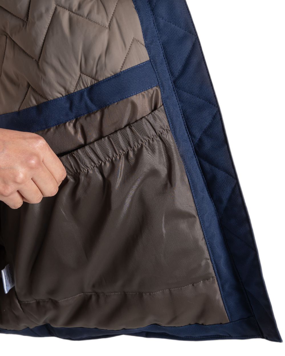 Blue Navy Coloured Craghoppers Womens Sofia II Jacket on white background 