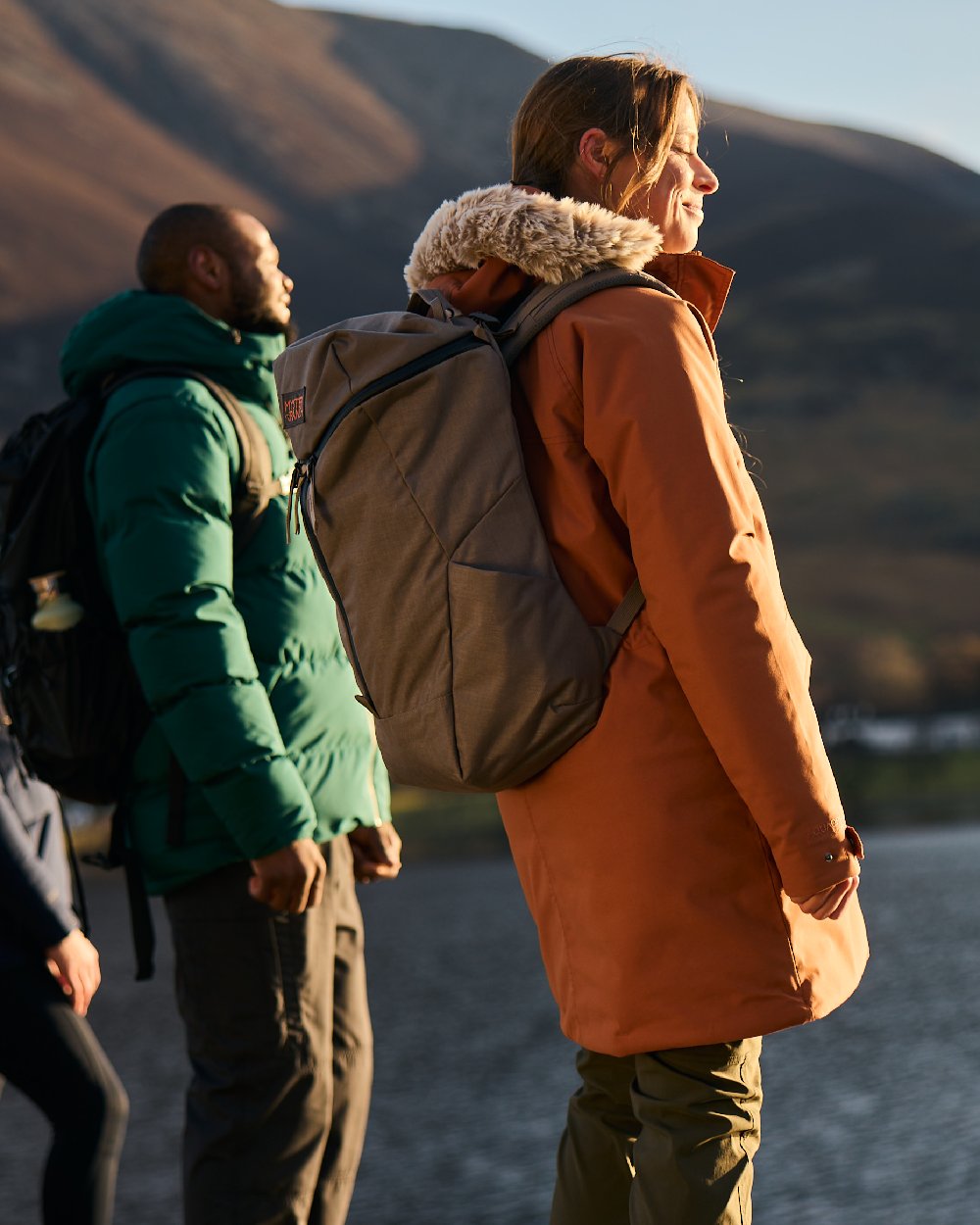 Tawny Coloured Craghoppers Womens Sofia II Jacket on outdoor background 