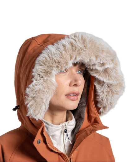 Tawny Coloured Craghoppers Womens Sofia II Jacket on white background 