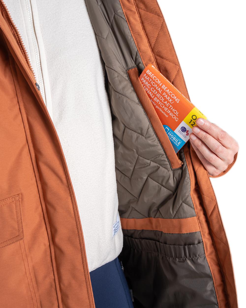 Tawny Coloured Craghoppers Womens Sofia II Jacket on white background 