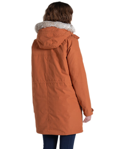 Tawny Coloured Craghoppers Womens Sofia II Jacket on white background 